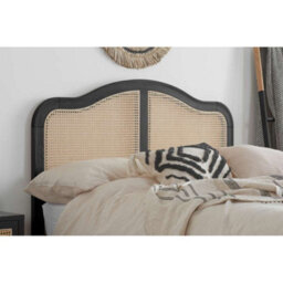 Birlea Leonie King Rattan Bed Black - thumbnail 3