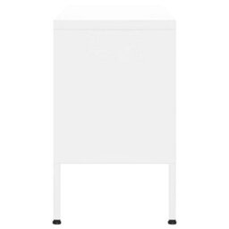 Berkfield Durable Tv Cabinet White 105X35X50 Cm Steel - thumbnail 4