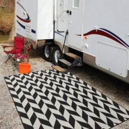 The Rugs Ecology Collection Outdoor Rugs In Black  600Bl - thumbnail 8