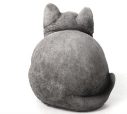 Cute Fat Cat Solid Stone Garden Ornament - thumbnail 4