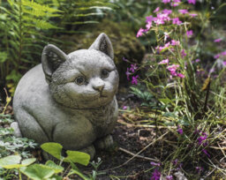 Cute Fat Cat Solid Stone Garden Ornament - thumbnail 5
