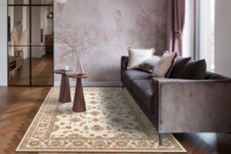 RugsX Wool Carpet Soho 477.15.la102 Osta Ornament, Frame Natural Beige 135X200 Cm - thumbnail 5