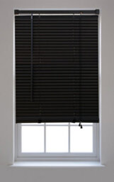 Furnished Pvc Venetian Blinds - Black 25mm Slats Trimmable Blinds For Windows And Doors  (W)175Cm (L)210Cm - thumbnail 2