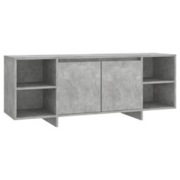 Berkfield Durable Tv Cabinet Concrete Grey 130X35X50 Cm Engineered Wood - thumbnail 1