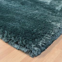 Teal Handmade , Luxurious , Modern , Plain , Shaggy , Sparkle Easy To Clean Rug For Living Room, Bedroom - 140Cm X 200Cm - thumbnail 5