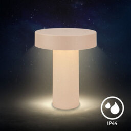 Briloner Battery Powered Beige Touch Dimmer Rechargeable Table Lamp - thumbnail 6