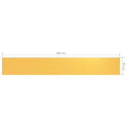 Berkfield Balcony Screen Yellow 90X600 Cm Oxford Fabric - thumbnail 5