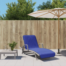 Berkfield Beach Towels 2 Pcs Royal Blue 75X200 Cm Fabric 400 Gsm