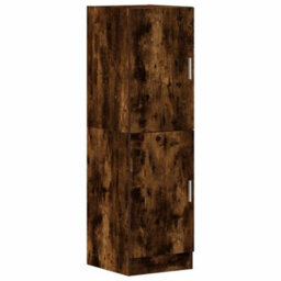 Berkfield Kitchen Cabinet Smoked Oak 38X41.5X131.5 Cm Engineered Wood - thumbnail 2