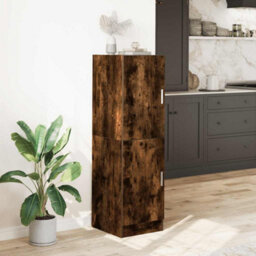 Berkfield Kitchen Cabinet Smoked Oak 38X41.5X131.5 Cm Engineered Wood - thumbnail 3