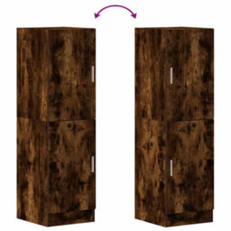 Berkfield Kitchen Cabinet Smoked Oak 38X41.5X131.5 Cm Engineered Wood - thumbnail 8