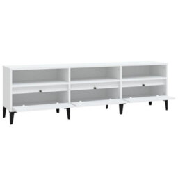 Berkfield Classic Tv Cabinet White 150X30X44.5 Cm Engineered Wood - thumbnail 7
