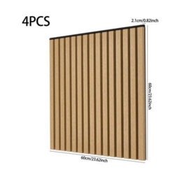 Garden Sanctuary 4-Pack Mdf Wall Panels With Pvc Veneer & Pet Backing 60Cm X 60Cm - thumbnail 5