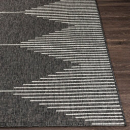 Livabliss Eagean-Global Black Grey Cream Charcoal In- & Outdoor Rug 200 X 275 Cm Easy Care, Non Shedding - thumbnail 5