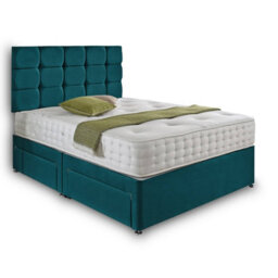 Dining Tables Rio Matching Headboard Divan Set, 2 Drawer On Same Side With Sprung 1500 Comfort Mattress - Double - thumbnail 4