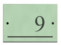 Reversed Slate Number 9 Chartwell Green 14 X 9Cm - thumbnail 1