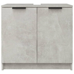 Vidaxl Bathroom Cabinet Concrete Grey 64.5X33.5X59 Cm Engineered Wood - thumbnail 7