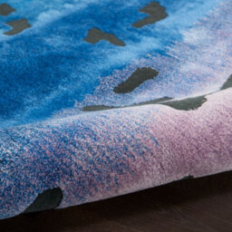 Black Multicolour Wool Modern Luxurious Easy To Clean Handmade Abstract Dining Room Bedroom And Living Room Rug -168Cm X 226Cm - thumbnail 4
