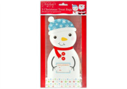 Yes-Online Christmas Treat Bags Set Of 6 Xmas Gift Bag Santa Snowman Xmas Decorations Gifts - thumbnail 4