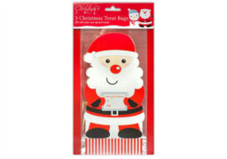 Yes-Online Christmas Treat Bags Set Of 6 Xmas Gift Bag Santa Snowman Xmas Decorations Gifts - thumbnail 2