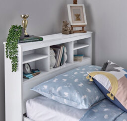 Bedmaster Venus White Guest Bed With Drawers And Trundle With Orthopaedic Mattresses - thumbnail 6