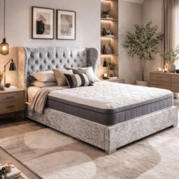 Aspire Cloudrest Pocket Hybrid Euro Top Mattress, Medium Comfort Pocket Spring Mattress In A Box, Memory & Eco Foam Support, 23Cm Depth