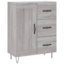 Berkfield Highboard Grey Sonoma 69.5X34X180 Cm Engineered Wood - thumbnail 7