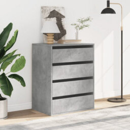 Berkfield Corner Chest Of Drawers Concrete Grey 60X41X76 Cm Engineered Wood - thumbnail 3