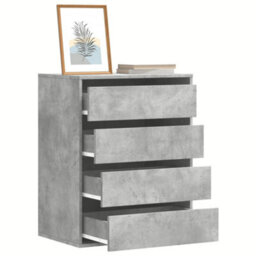 Berkfield Corner Chest Of Drawers Concrete Grey 60X41X76 Cm Engineered Wood - thumbnail 1