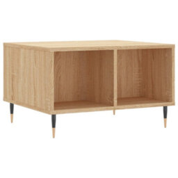 Berkfield Modern Coffee Table Sonoma Oak 60X50X36.5 Cm Engineered Wood - thumbnail 1