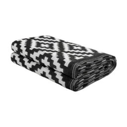 Green Decore 270 X 360 Cm Black/white Reversible Plastic Camping, Picnic And Garden Outdoor Rug - thumbnail 7