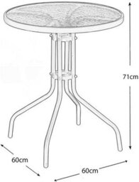 Garden Store Direct Tasmania 3 Piece Bistro Set - thumbnail 9