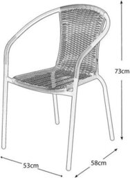 Garden Store Direct Tasmania 3 Piece Bistro Set - thumbnail 8
