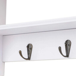 Floating Entryway Organiser Hooks Key Bag Storage Shelf - thumbnail 3