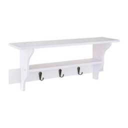 Floating Entryway Organiser Hooks Key Bag Storage Shelf - thumbnail 1