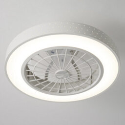 Living And Home White Round Acrylic Led Ceiling Fan Light With Remote Control Dia 480mm - thumbnail 5