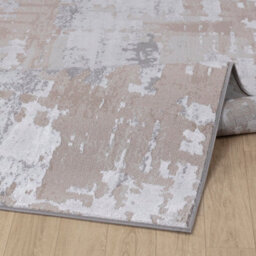 Livabliss Lustro-Abstract Beige Grey Off-White Modern Marble Living Dining Bedroom Rug 160 X 220 Cm Easy Care, Non Shedding - thumbnail 4