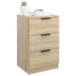 Berkfield Modern Bedside Cabinets 2 Pcs Sonoma Oak 40X36X65 Cm - thumbnail 4