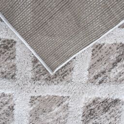 Diamond Shaggy Natural Woven Effect Medium Rug, (L)170Cm X (W)120Cm - thumbnail 4