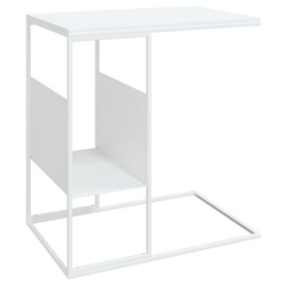 Berkfield Stylish Side Table White 55X36X59.5 Cm Engineered Wood - image 1