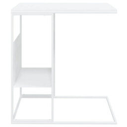 Berkfield Stylish Side Table White 55X36X59.5 Cm Engineered Wood - thumbnail 3