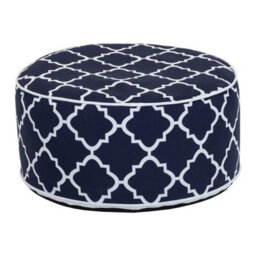 Charles Bentley Indoor/outdoor Inflatable Foot Stool Pouffe Bean Bag - Navy