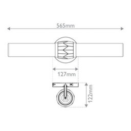 Luminosa Lighting Elstead Hinkley Ellison Bathroom Wall Lamp Contemporary Black, Heritage Brass Ip44 2X E27 - thumbnail 3