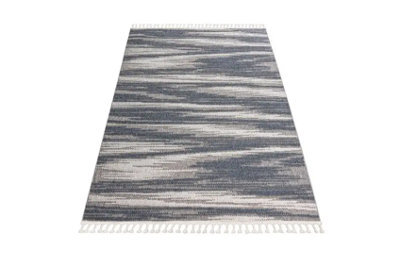 Stratus Interiors Phoenix Large Living Room Rug 200 X 290Cm - Blue / White / Cream - Large - image 1