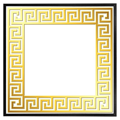 "Andrew Lee Golden Greek Ornamental Frame (Picutre Frame) / 16X16"" / Oak" - image 1