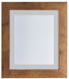 Frames By Post Metro Vintage Wood Frame With Light Grey Mount 60 X 80Cm Image Size 50 X 70 Cm - thumbnail 1