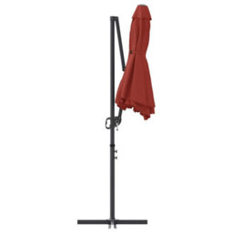 Berkfield Garden Cantilever Parasol Terracotta Powder-Coated Steel - thumbnail 7