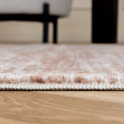The Rugs Montana Cream And Rose Abstract Area Rug And Runner Soft Durable Pet Friendly Easy To Clean Living Room Bedroom 3800Crrs - thumbnail 4