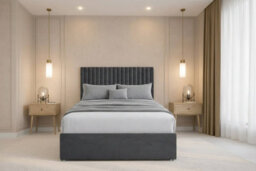 "Nexus Amalfi Plush Divan, Steel, 54"" Headboard, No Drawers, Open Coil Mattress, Double" - thumbnail 2