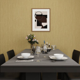 Jōbū Jobu Large Fluted Wall Panels In Natural Oak  240Cm X 60Cm (2 Pack) - thumbnail 2